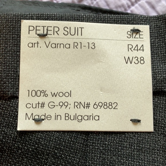 Andrea da Cossato Wool Suit 44 Reg 38” waist - Picture 11 of 16